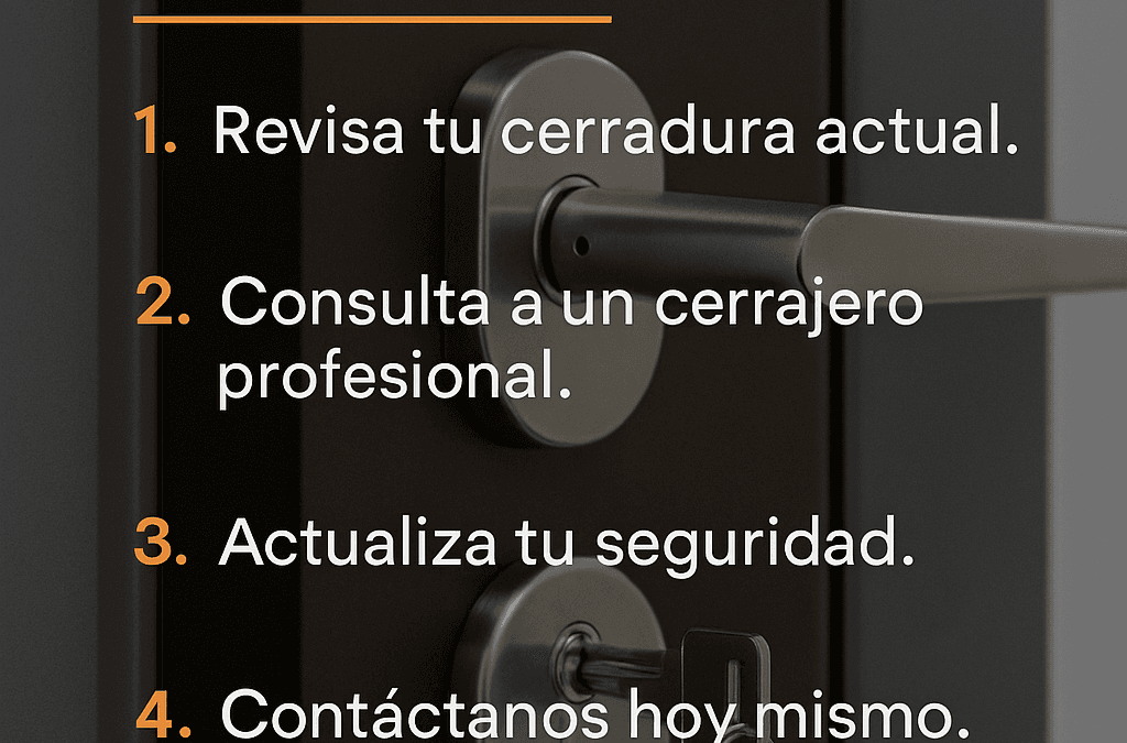¿Tu cerradura te protege realmente?