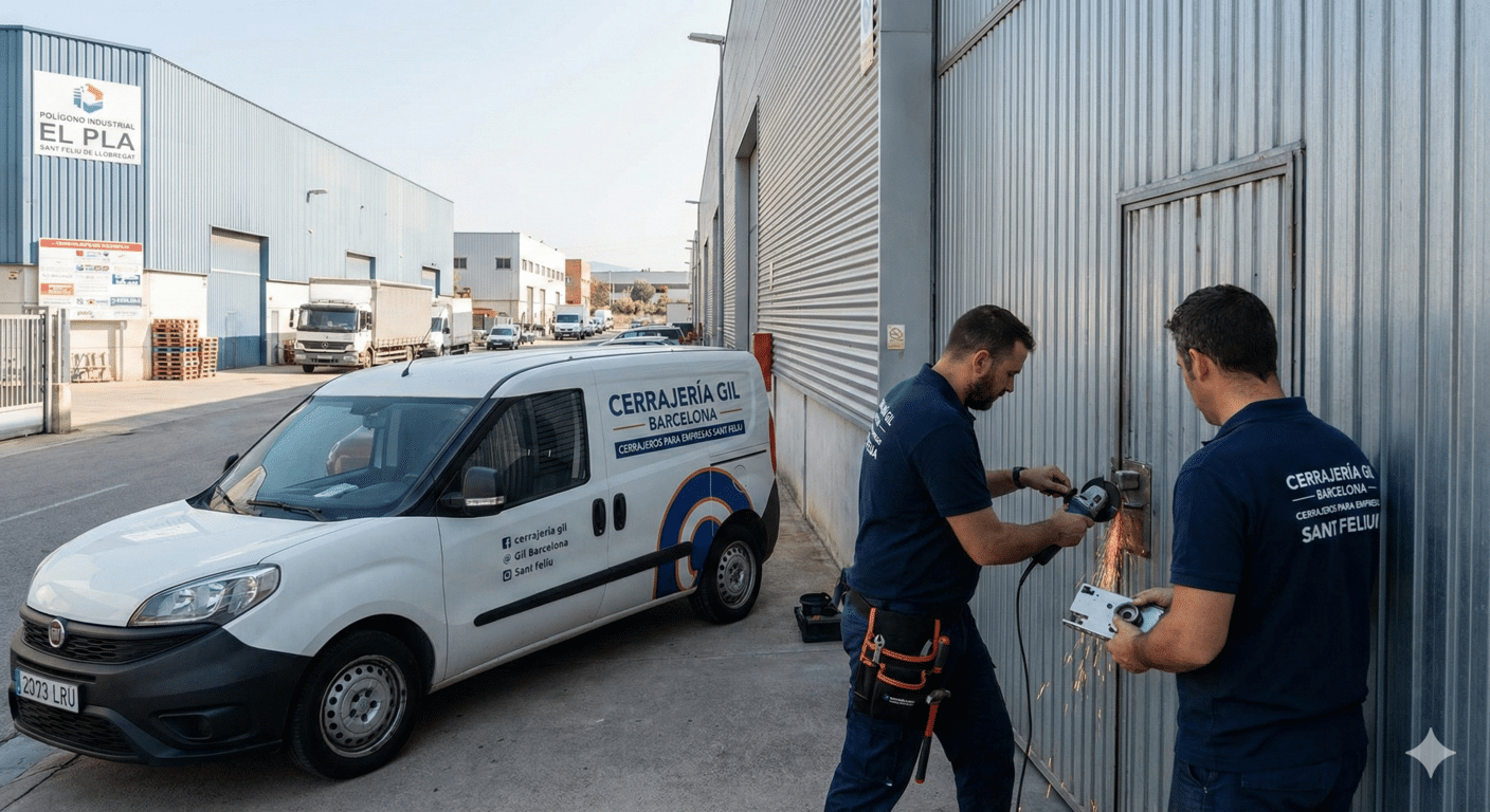 Cerrajeros para Empresas en Sant Feliu Persianas y Naves